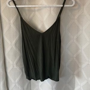 Green tank top